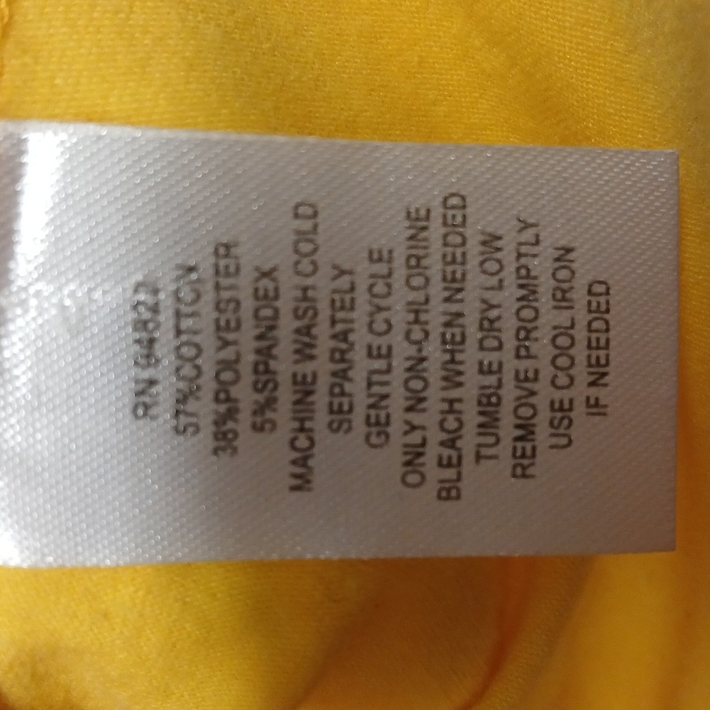 Cato Yellow Cap-Sleeved Cropped Blouse - Picture 3 of 4